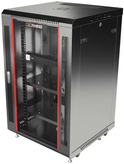 18U 24" Deep Wall Mount It Network Server Rack Cabinet Enclosure With Acessories