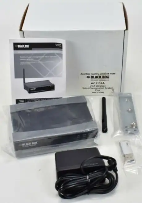 New Black Network Services Ac1131A Vga Wireless Video Presentation Plus