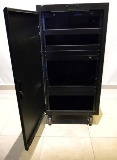 Middle Atlantic Ptrk-21 21 Space Rack Cabinet W Power Shelf Casters & Panels