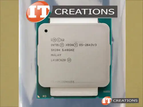 Ibm Lenovo Cpu Intel Xeon 6 Core Processor E5-2643V3 3.4Ghz 20Mb Cpu 00Ae695