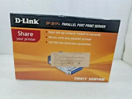 D Link Dp-301P+ Parallel Port Fast Ethernet Print Server