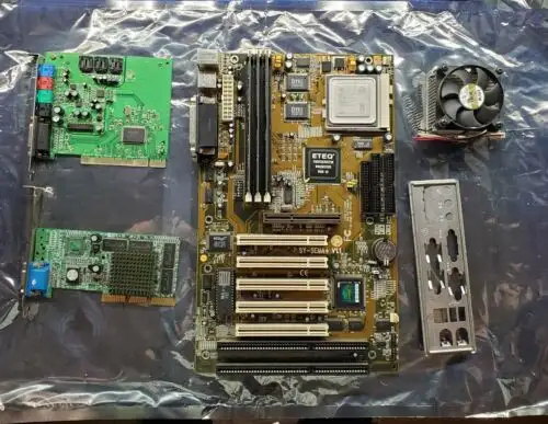 Soyo 5Ema+ Motherboard With Amd K6-2 500Mhz Cpu¬† Extras