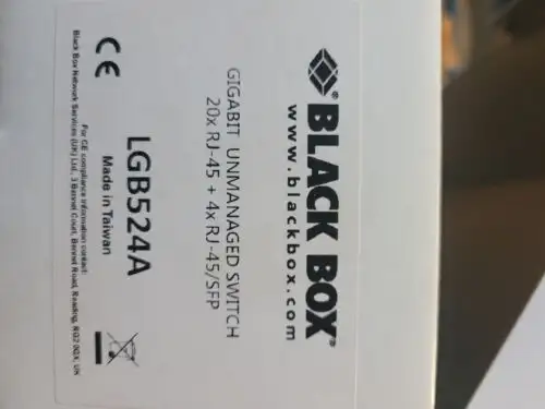 Black Lgb524A Gigabit Unmanaged Switch 20√óRj-45 + 4√óRj-45/Sfp