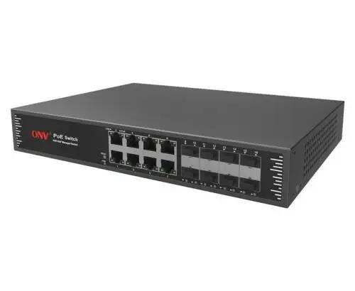 16 Ports Ful Gigabit L2+ Managed Poe Switch Rj45 Gigabit Sfp Fiber Slot 130W