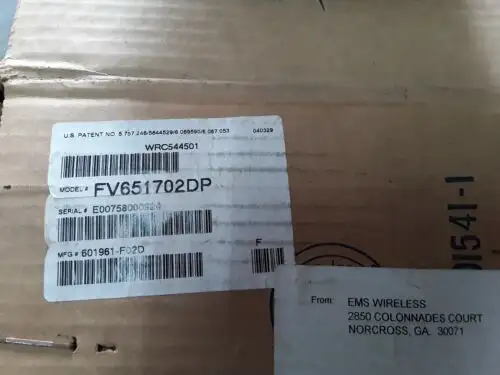 New Ems Wireless Flat Panel Antenna Model # Fv651702Dp