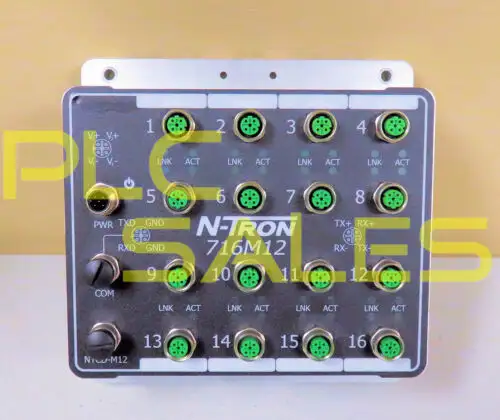 N-Tron 716M12 16-Port Industrial Ethernet Switch
