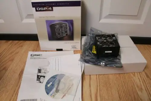 Dsp-4 Digital Signal Processor Module Xlr -Rs-232 Qsc Manager Software Ver 4.75