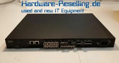 Switch a 24 canali Ibm 249824E 8Gbps 24 porte attive incluse 16 Gbics a onde corte.