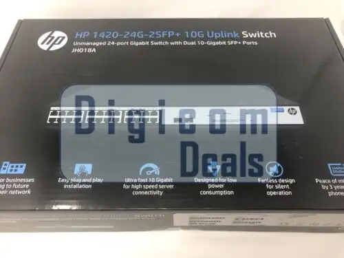 New Retail F/S Jh018A Hpe Officeconnect 1420 24G 2Sfp+ Switch