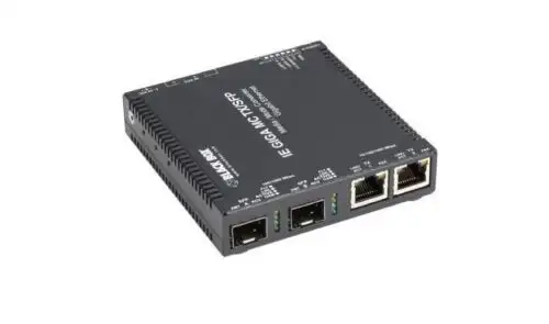 Black Multipower Miniature Gigabit Media Converter Lgc340A