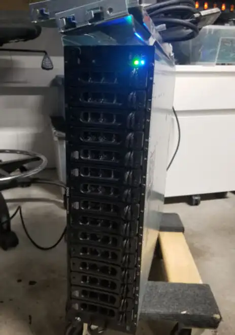 Dell Powervault Md1000 W/ 31 Tb Of Drives + Mount Rails San Disk Array