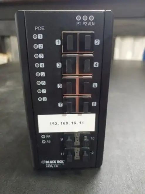 Black Enet Poe+ Industrial Switch Mgd (Lie1014A)