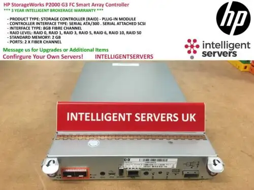 Hp Storageworks P2000 G3 Fc Smart Array Controller - Ap836B