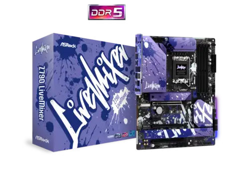 Asrock Z790 Livemixer Intel Lga1700 Atx Mainboard 4 Slots Ddr5 Pcie 5.0 X16