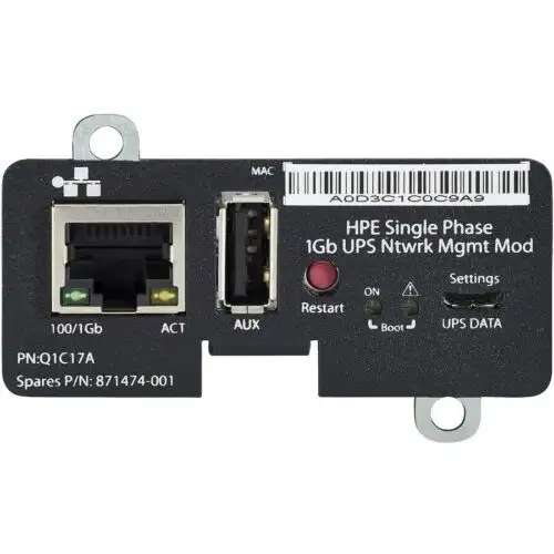 Modulo di gestione della rete Hpe monofase 1Gb Ups per T750/T1000/T1500 G5