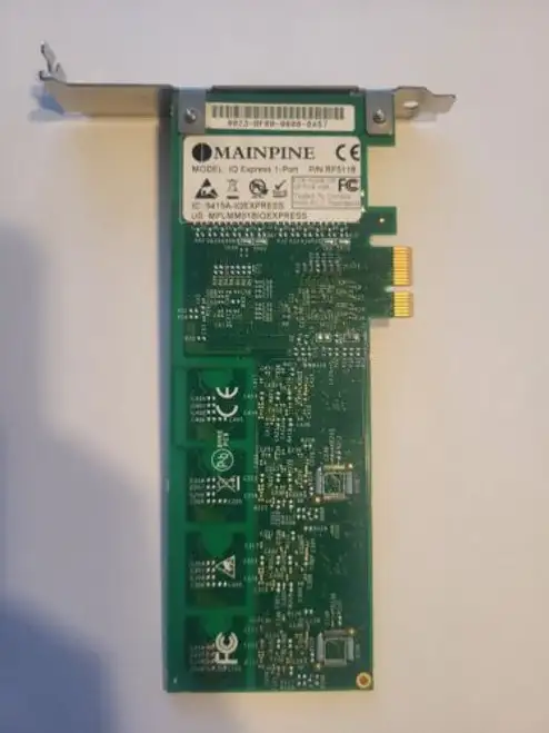 Mainpine Rf5118 Iq Express 1-Port Pcie Fax Board 5415A-Iqexpress