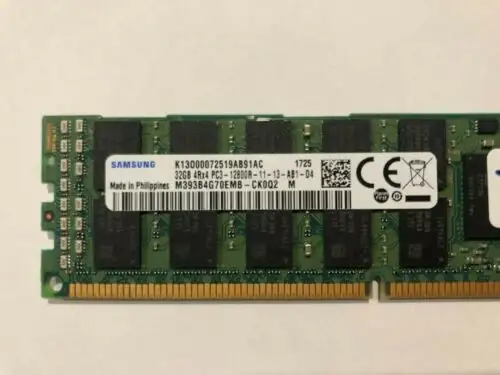 Lots 4Xsamsung 32Gb Pc3-12800R M393B4G70Emb-Ck0Q2 Equivalent Sever Ram Owc
