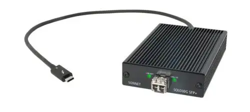 Sonnet Solo 10G Thunderbolt 3 To Sfp+ 10 Gigabit Ethernet Adapter (Sfp+ [Sr] ...