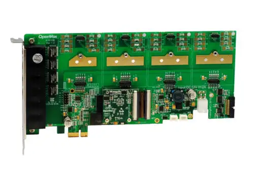 vox Ae1610E 16 Port Analog Pci-E Card Base Board + Ec2032