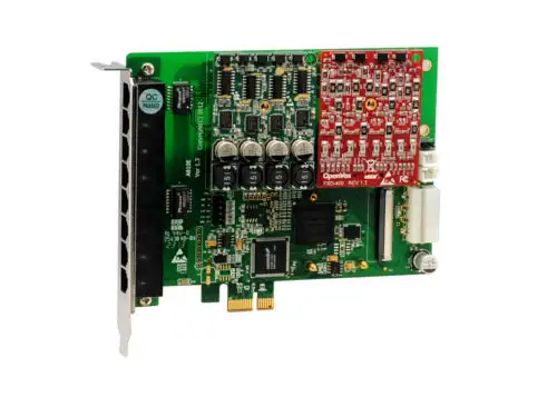 vox A810E11 8 Port Analog Pci-E Card Base Board + 1 Fxs400 + 1 Fxo400