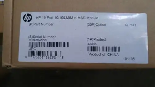 Jd569A -Hp Msr 16-Port 10/100 Mim Module