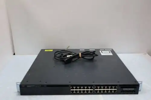 Cisco Ws-C3650-24Ts-S 24 Port Gigabit Switch No Ac Power Cable Excellent
