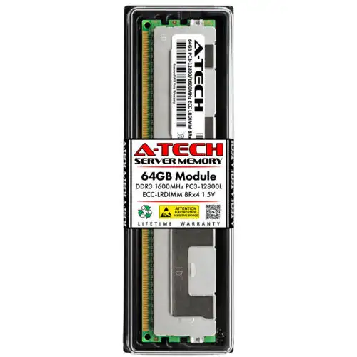 64Gb 8Rx4 Pc3-12800L Lrdimm (Dell Snpg2K02C/64G Equivalent) Server Memory Ram