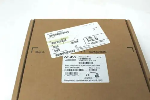 Aruba Hp Jl307A - 100G Qsfp28 To Qsfp28 3M Dac Cable Sealed