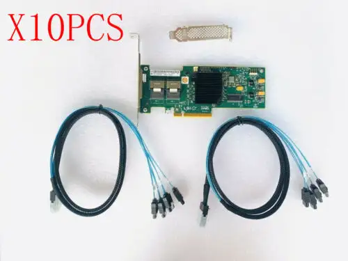 10Pcs Lsi 9240-8I 6Gbps Sas Hba Fw:P20 9211-8I It Mode Zfs nas Unraid