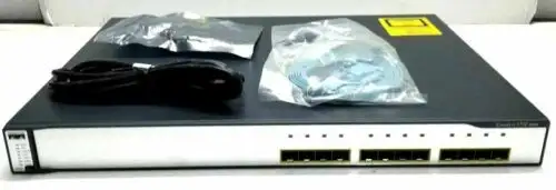 Catalyst Cisco 3750G Ws-C3750G-12S-S 12-Port Gigabit Network Switch