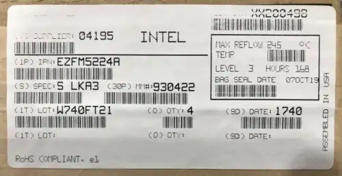 Intel Ezfm5224A Slka3 Single-Chip Wire-Speed Ethernet Switch Fm5224