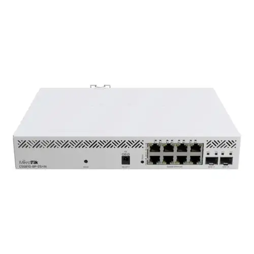 Mikrotik Switch Cloud Smart Css610-8P-2S+In 8X Gigabit Rj45 Poe At/Af Ports 2