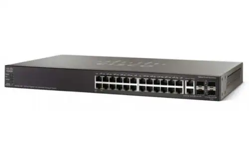 Cisco Sg500-28P-K9-Na 28 Ports Sg500-28P 10/100/1000 Rj-45 Poe Ethernet Switch