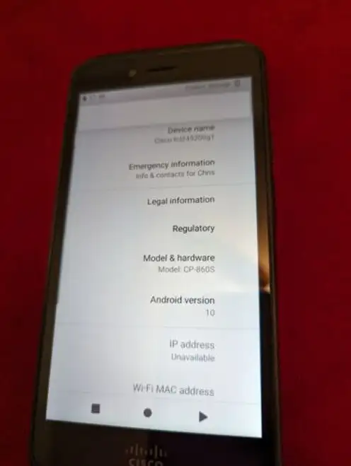 Cisco Webex Cp-860S Phone And Battery Only Cp860S Cp860