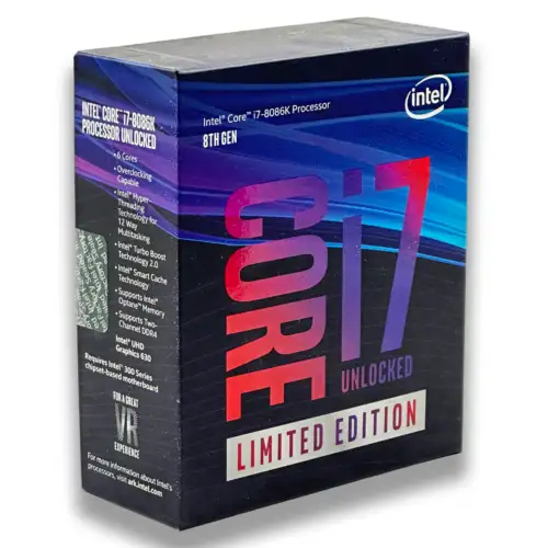 Intel Core I7-8086K 4.00Ghz Cpu Prozessor 6-Kerne/12-Threads Sockel Lga1151