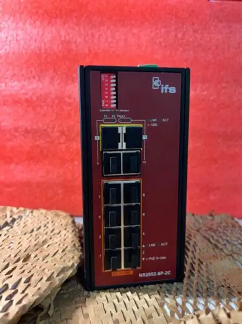 Interlogix Ifs Ns2052-8P-2C 8-Port Unmanaged Industrial Poe Switch 1000Base Sfp