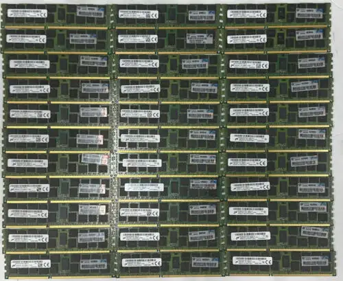 Lot 33X 16Gb (528 Gb) Micron Mt36Jsf2G72Pz-1G6E1Lg Pc3-12800R Dimm Server Memory