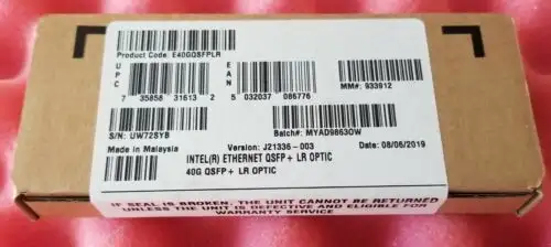 Intel F/S Retail E40Gqsfplr 40G 10Km Qsfp+ 40Gb Transceiver 40Gbase-Lr4 40Gbs