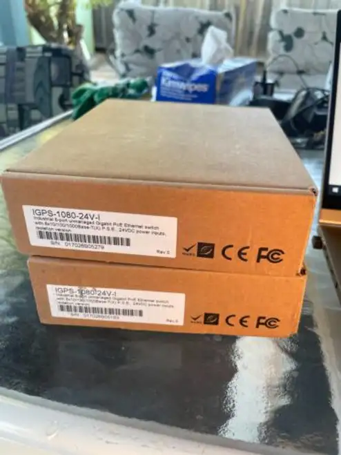 New Oring Igps-1080-24V-I Industrial 8-Port Unmanged Gigabit Poe Ethernet Switch