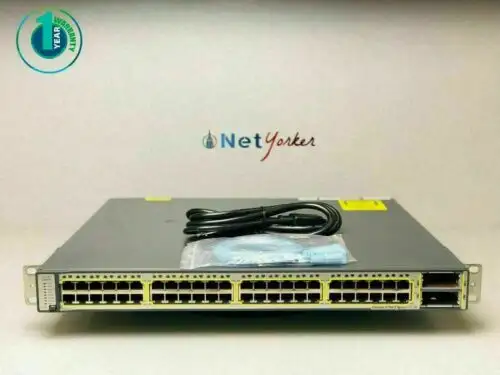 Cisco Ws-C3750E-48Pd-E 48 Port Poe 3750E Gigabit Switch - Same Day ping