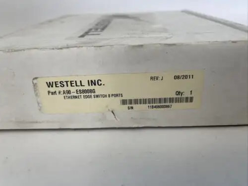 Westell A90-Es8008G Ethernet Maged Switch 8 Ports Gig Rev J