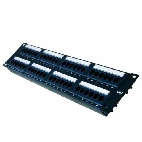 Stock-Up And Save 10 Pack- Tuff Jacks Cat6 48 Port Patch Panel W/ ping