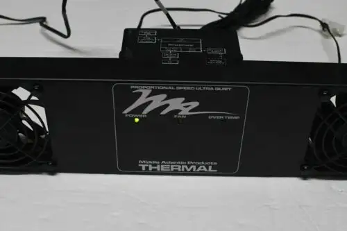 Middle Atlantic Uqfp-2 Fan Panel With Power Adapter