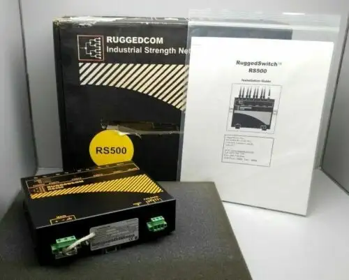 New Ruggedcom Rs500 Industrial Strength Networks Rs500-Hi-Mm Fiberoptic Siemens