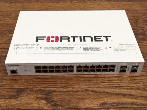 Fortinet Fortiswitch Fs-224E-Poe Layer 2/3 Fortigate Switch 24Xge Lan Port Poe
