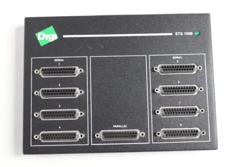 Digi 50001053-01 Sts 1008 Gem2 Terminal Server With 120V Ac Adapter W/