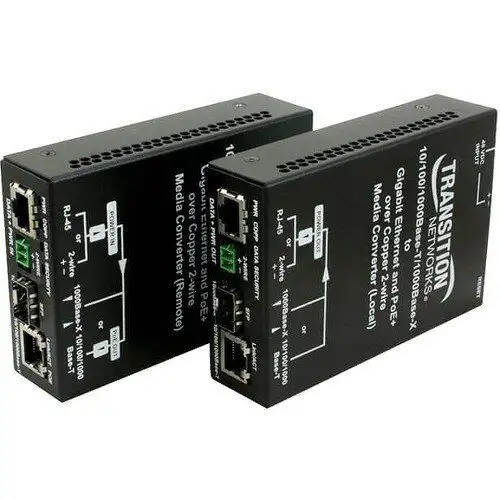 Transition Networks Ethernet Over 2-Wire Extender With Poe+ (Eopd4052-111)
