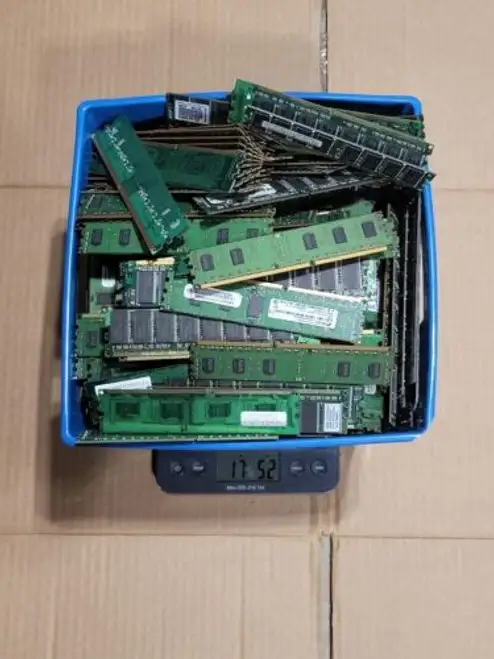 17Lbs Computer Ram Memory For Scrap Gold Precious Metal Recovery (No Shield)