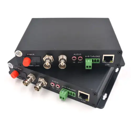 Hd-Sdi Video Audio Ethernet Rs-485 Data Over Fiber Optical Media Converters Kit