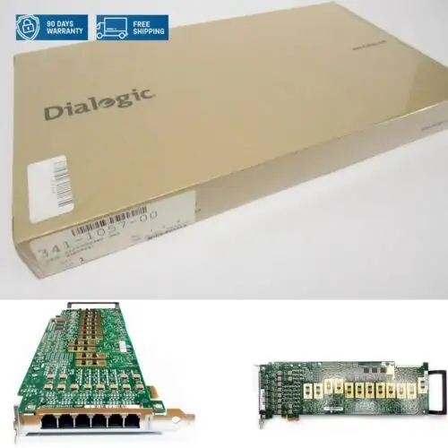 Dialogic D120Jctlsew 12-Port Analog Telcom Fax Pcie Telephony Voice Board